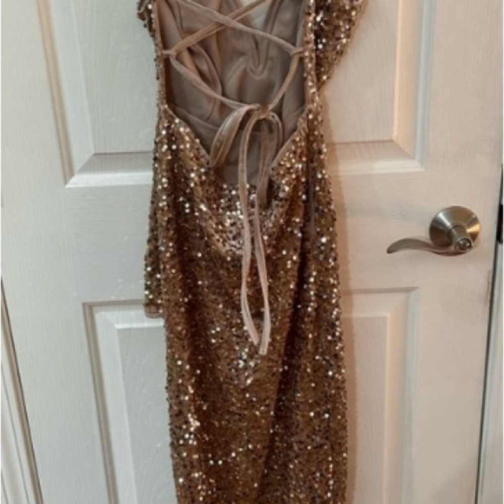 Iris Gold Sequin Top